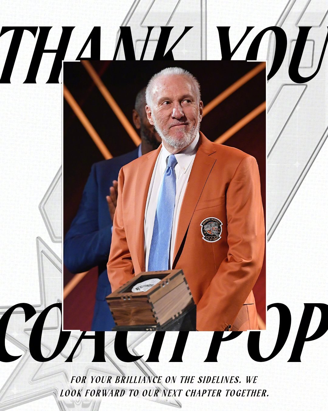 波波维奇正式卸任马刺主帅转任篮球运营总裁仍